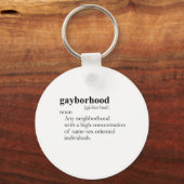 GAYBORHOOD （定義） キーホルダー (正面)