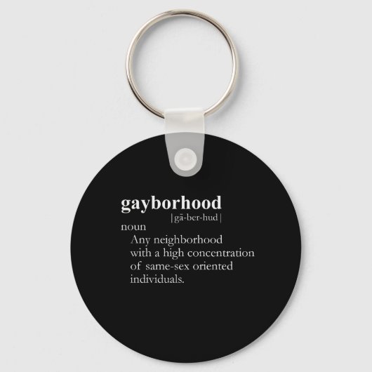 GAYBORHOOD (定義) キーホルダー (正面)