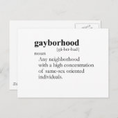 GAYBORHOOD （定義） ポストカード (正面/裏面)