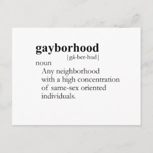 GAYBORHOOD (定義) ポストカード
