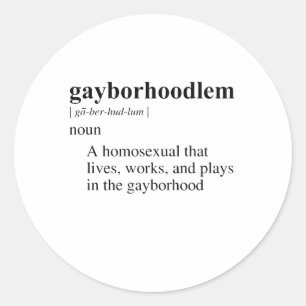 GAYBORHOODLEM ラウンドシール