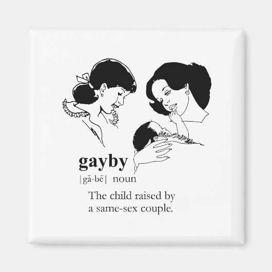 GAYBY （レズ） マグネット (正面)