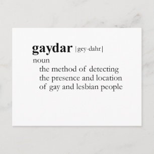 GAYDAR (定義) ポストカード