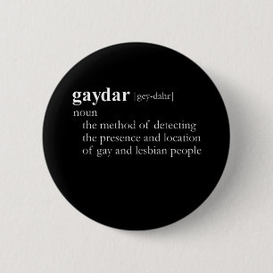 GAYDAR （定義） 缶バッジ