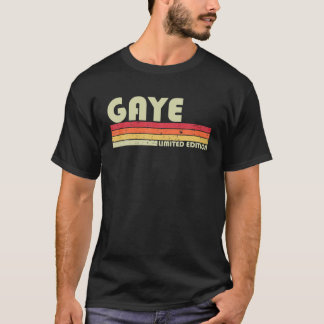 GAYEネームパーソナライズされたレトロヴィンテージ80S 90S誕生 Tシャツ