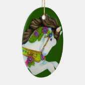 Gayleの回転木馬の馬のオーナメント セラミックオーナメント (右)