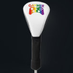 Gaymer Funny Video Game Pride Lover Gift ゴルフヘッドカバー<br><div class="desc">funny, rainbow, flag, gay, birthday, lgbt, gamingpad, controller, gamer, gaming</div>