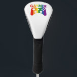 Gaymer Funny Video Game Pride Lover Gift ゴルフヘッドカバー<br><div class="desc">funny, rainbow, flag, gay, birthday, lgbt, gamingpad, controller, gamer, gaming</div>