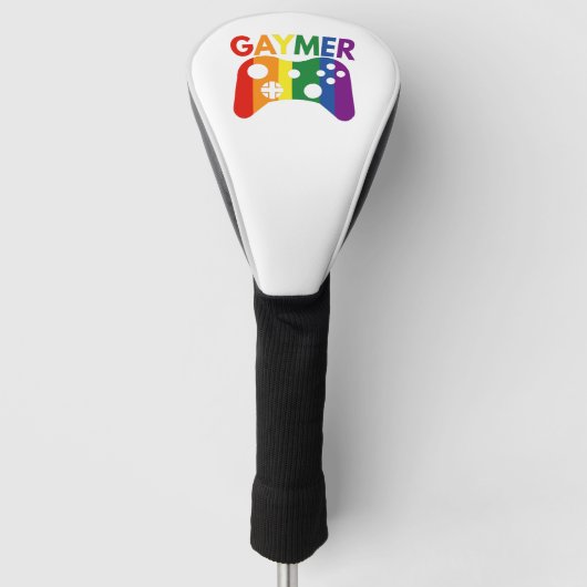 Gaymer Funny Video Game Pride Lover Gift ゴルフヘッドカバー (正面)