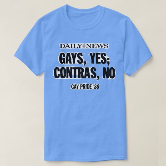 Gays yes contras no tシャツ (デザイン正面)