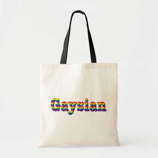 Gaysianのグラフィック トートバッグ (正面)