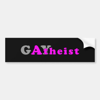 Gaytheistのバンパーステッカー バンパーステッカー