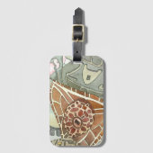 Gaz実用的なカバーDalaの芸術の荷物のラベル ラゲッジタグ (正面縦)