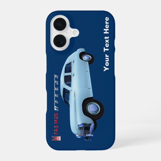 GAZ ロシアの M20セダン iPhone 16ケース (裏面)