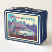 GAZ ロシアの M-20カー&ダチャ メタルランチボックス (裏面)