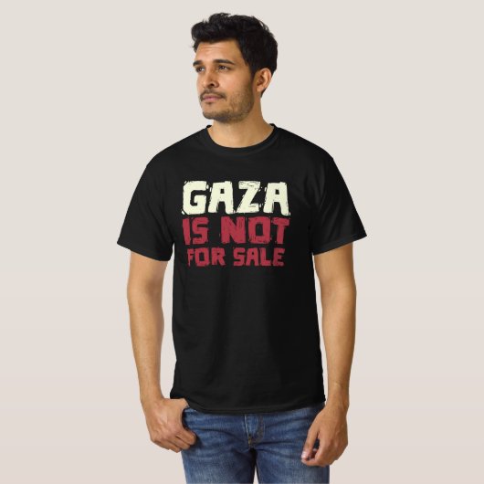 Gaza is Not For Sale Tシャツ (正面フル)