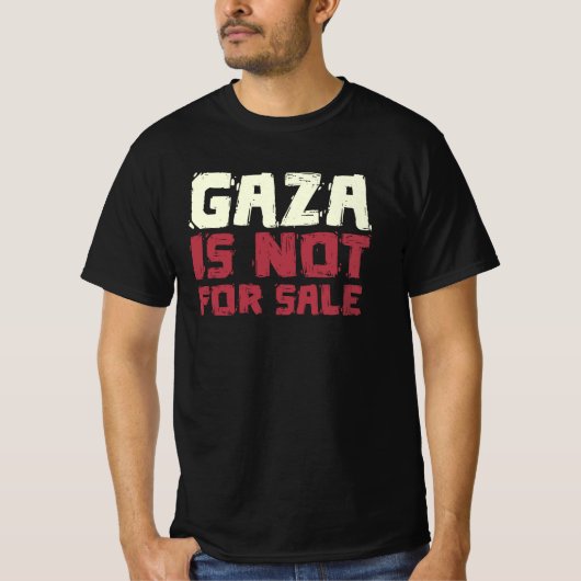 Gaza is Not For Sale Tシャツ (正面)