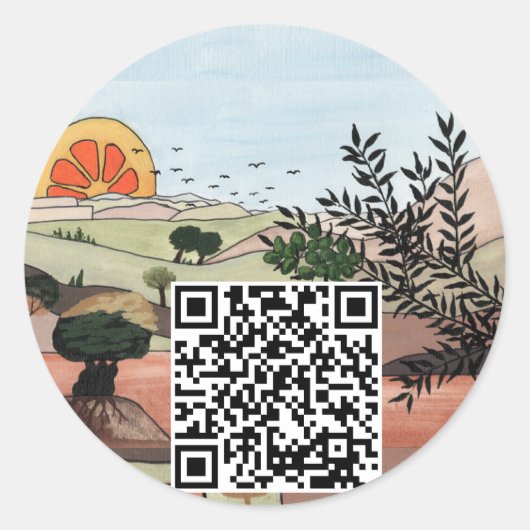 Gaza Sticker ラウンドシール (正面)