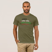 GAZA YOU ARE NOT WE ARE WITH YOU Tシャツ (正面フル)