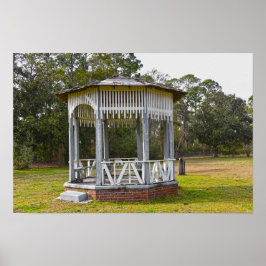 Gazebo in Old St. Joseph Cemery,フロリダ ポスター