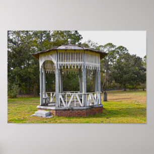 Gazebo in Old St. Joseph Cemery,フロリダ ポスター