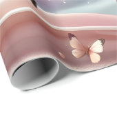 Gazelle and Butterflies Fantasy Art ラッピングペーパー (ロールコーナー)