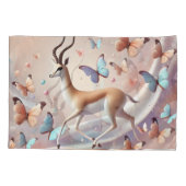 Gazelle and Butterflies Fantasy Art 枕カバー (裏面)