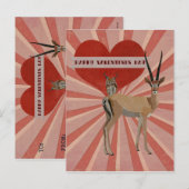 GAZELLE＆OWLのバレンタイン ポストカード (正面/裏面)