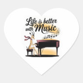 gazelle piano ハートシール (正面)