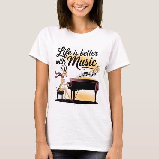gazelle piano tシャツ (正面)