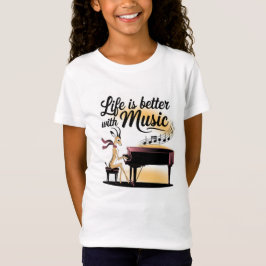 gazelle piano tシャツ