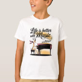 gazelle piano tシャツ (正面)