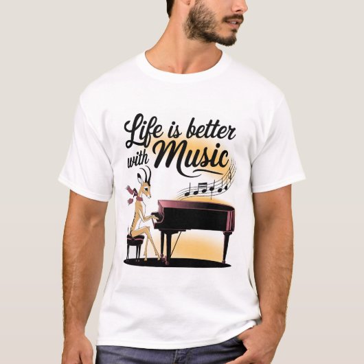 gazelle piano tシャツ (正面)