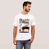 gazelle piano tシャツ (正面フル)