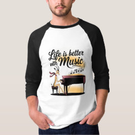 gazelle piano tシャツ