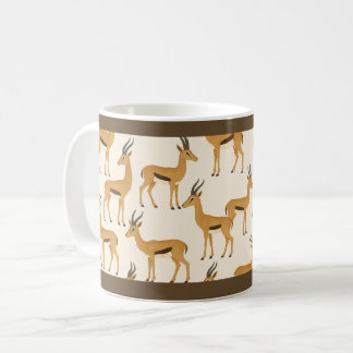 "GAZELLE PRINT" - 11オンス コーヒーマグ コーヒーマグカップ