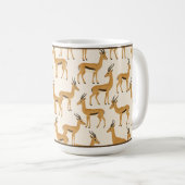 "GAZELLE PRINT" - 15OZ コーヒーマグ コーヒーマグカップ (正面右)