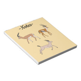 Gazelles ノートパッド