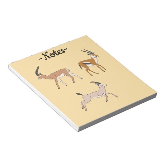 Gazelles ノートパッド (アングル)