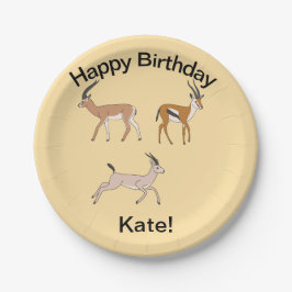 Gazelles ペーパープレート