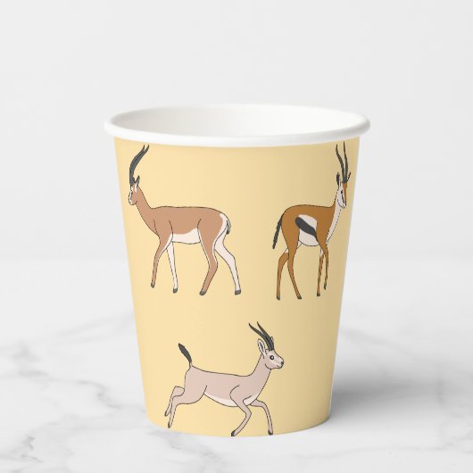 Gazelles 紙コップ (裏面)