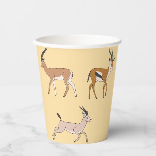 Gazelles 紙コップ (正面)