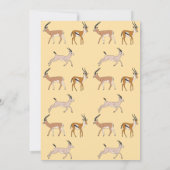 Gazelles Happy Birthday 招待状 (裏面)