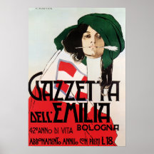 GAZETTA DELL EMILIA Bologna by Marcelo Dudovich