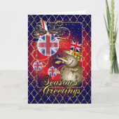 GBの愛国心が強いクリスマスカード-季節の挨拶S シーズンカード (正面)