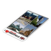 GBの統一された王国 – イングランド – ヨークシャーシェフィールド マグネット (左側)