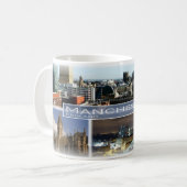 GBイングランド – マンチェスター – コーヒーマグカップ (正面左)