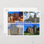 GBキ統一されたングダム – 北アイルランド – ベルファスト –  ポストカード (正面/裏面)