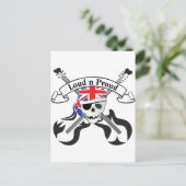 GBスカル&ギター ポストカード (スタンド正面)