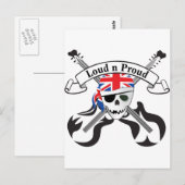 GBスカル&ギター ポストカード (正面/裏面)